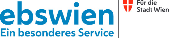 Logo - ebswien, ein besonderes Service, Für die Stadt Wien